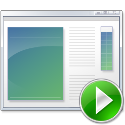 Program Icon with play icon idk